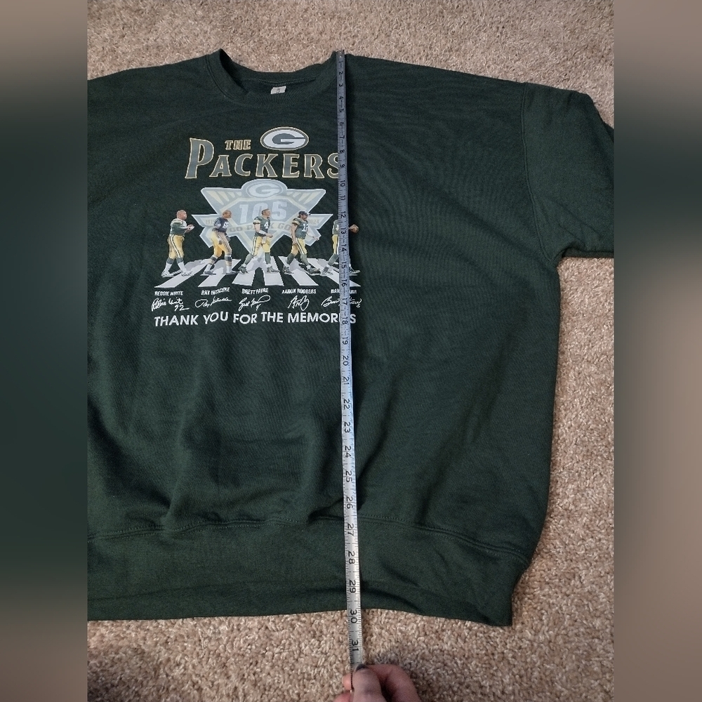 Gildan Green Bay Packers Green Crewneck Sweater 3XL - Picture 9 of 9